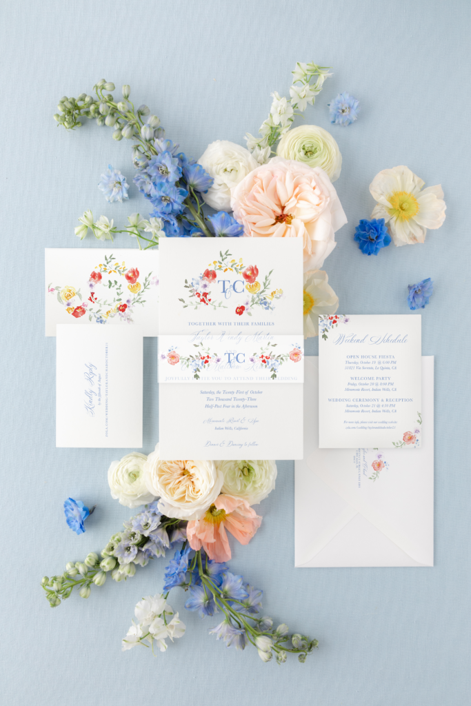 14 Dusty Blue Wedding Theme Ideas  Vintage Botanical Wedding Stationery